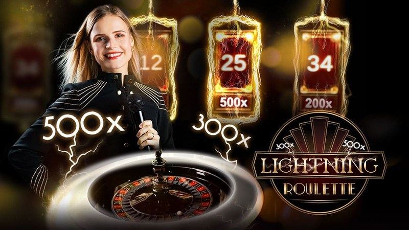 Table de Lightning Roulette en direct